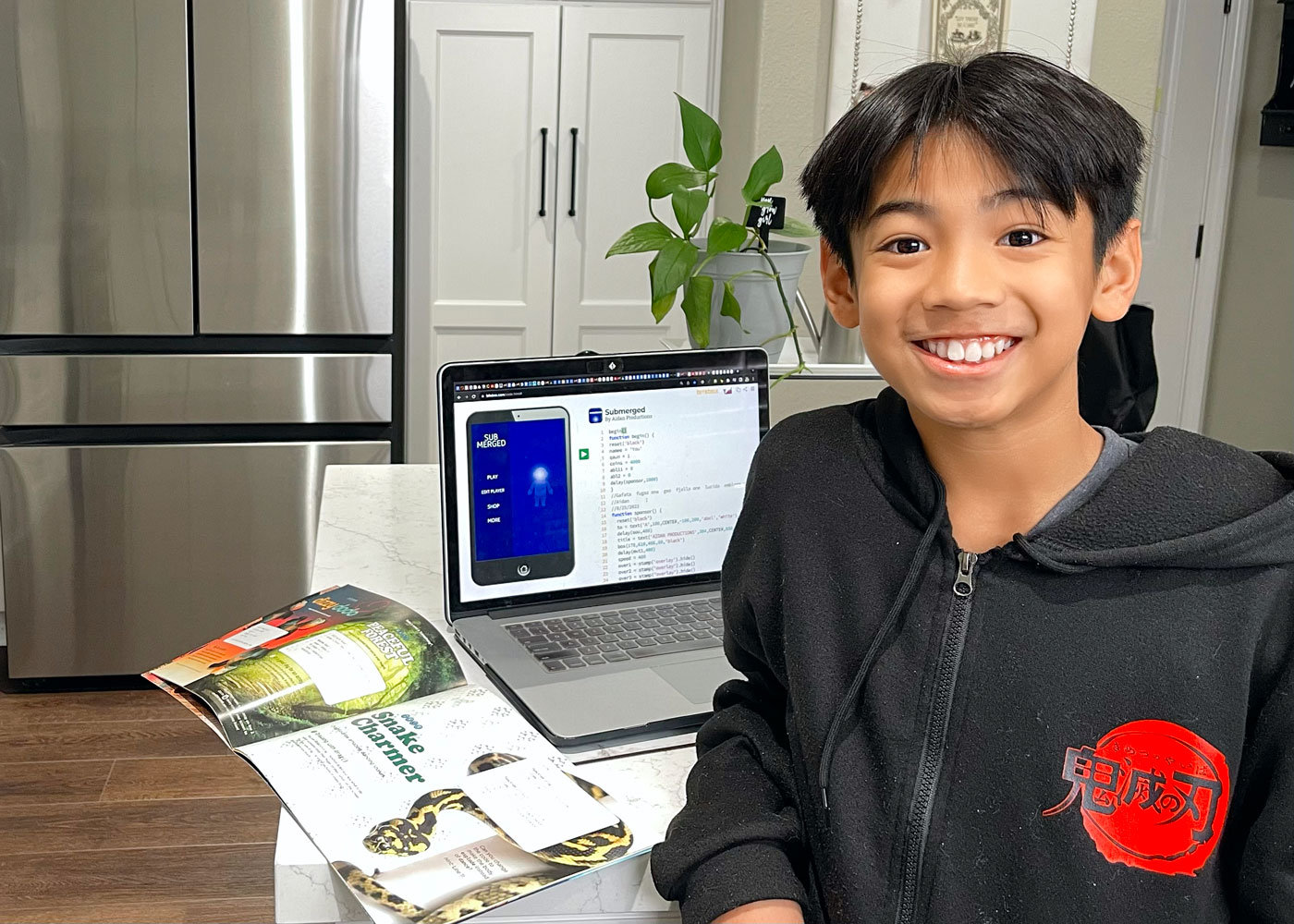 Aidan coding with Bitsbox